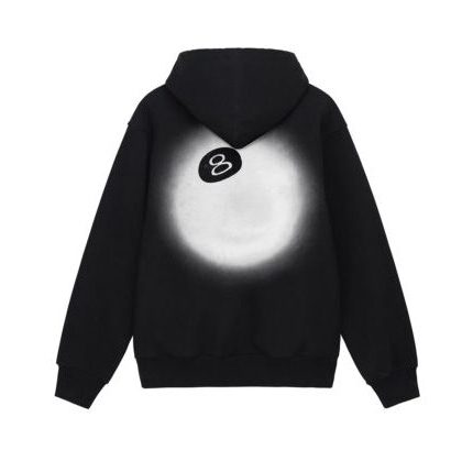 8 BALL FADE BLACK HOODIE