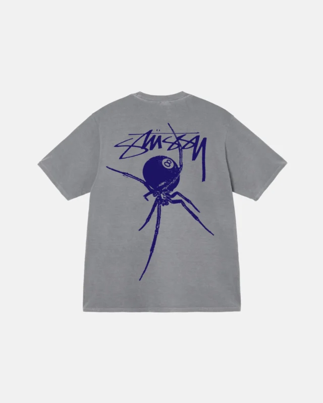 ARACHNID TEE PIGMENT DYED GRAY