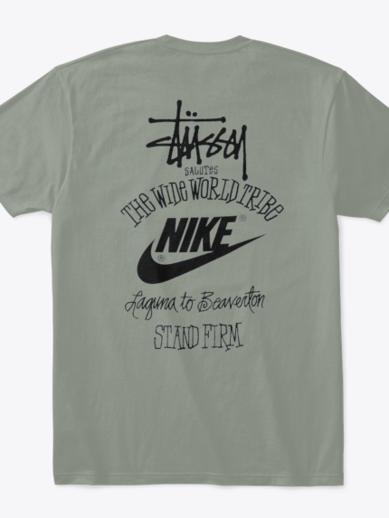 Nike x Stussy The Wide World Tribe Grey T-Shirt