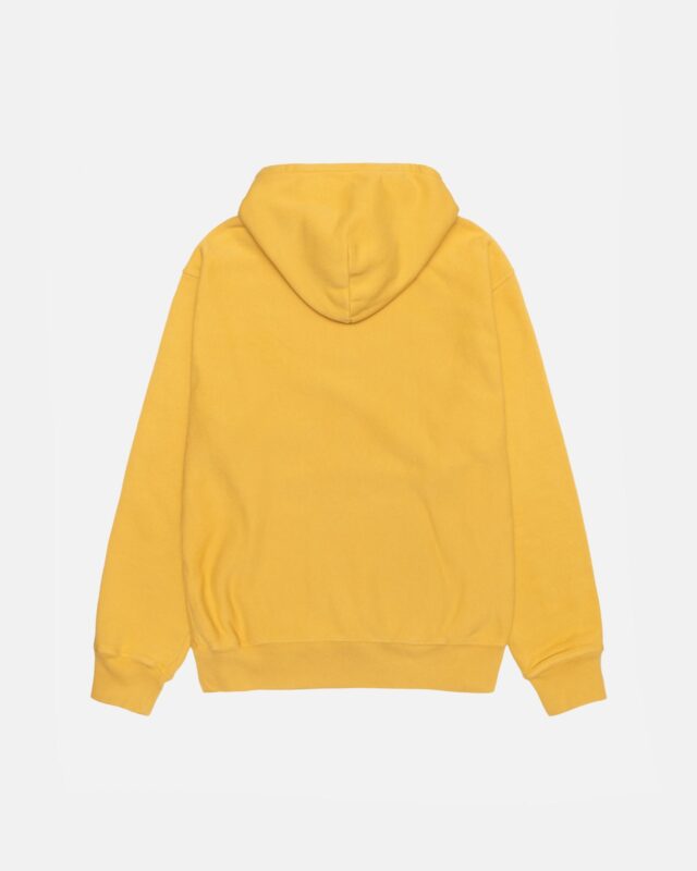 STÜSSY STAR HOODIE PIGMENT DYED YELLOW