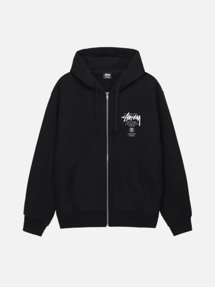 Stussy World Tour Hoodie- Black