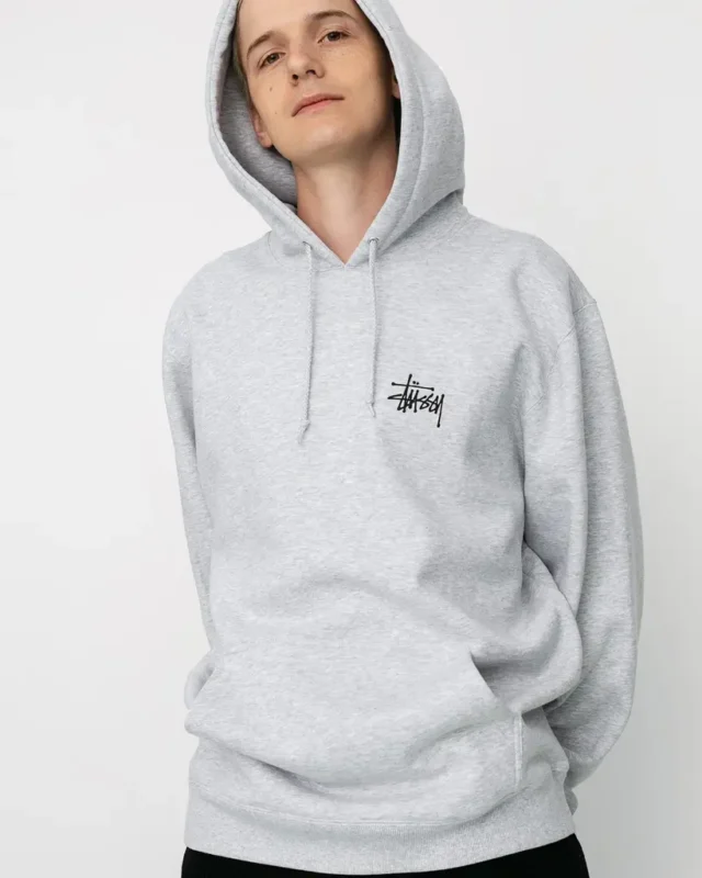 Stussy Basic Logo Hoodie (GREY)