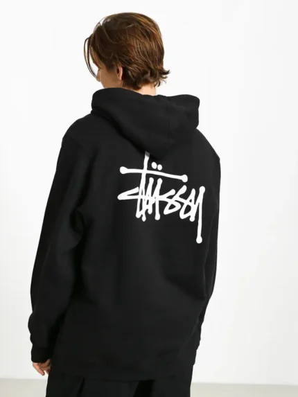 Stussy Basic Logo Hoodie (BLACK)