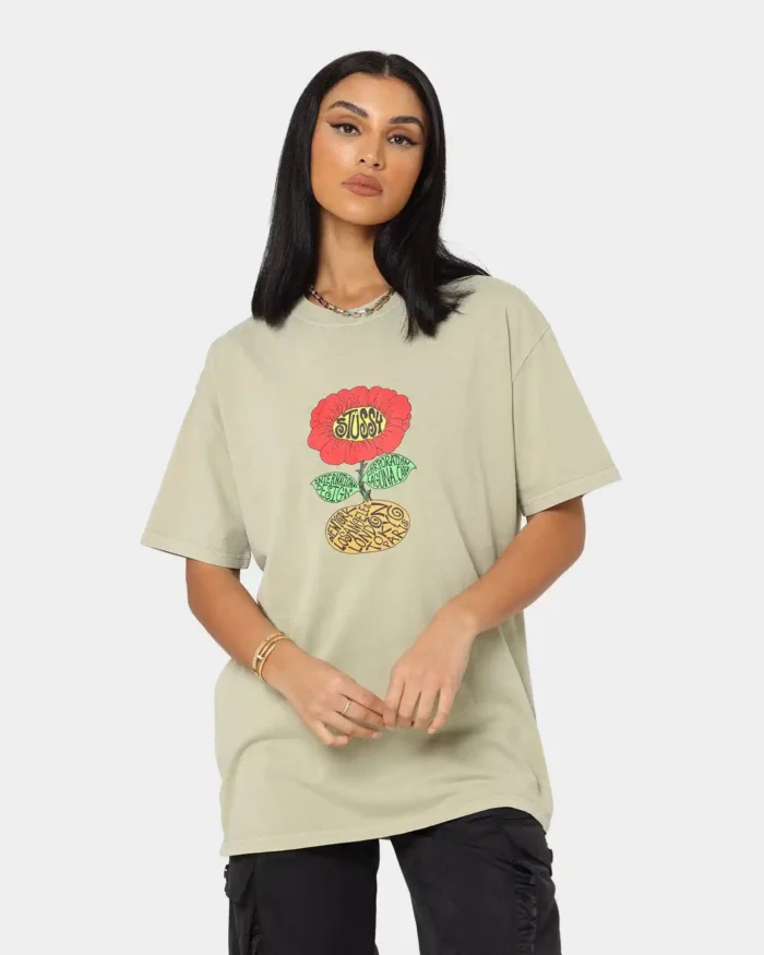 Stussy Sunflower 50/50 Tee (KHAKI)