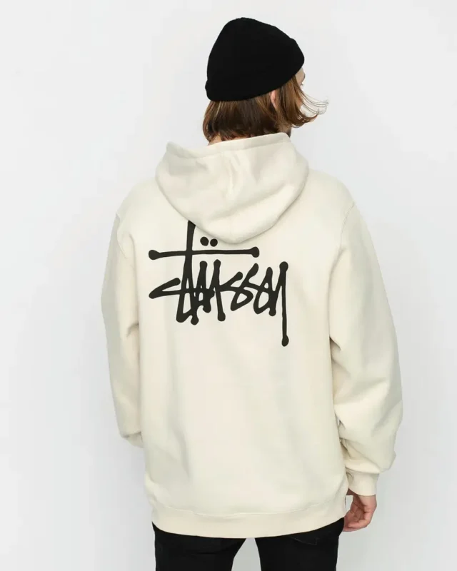 Stussy Basic Logo Hoodie (CREAM)