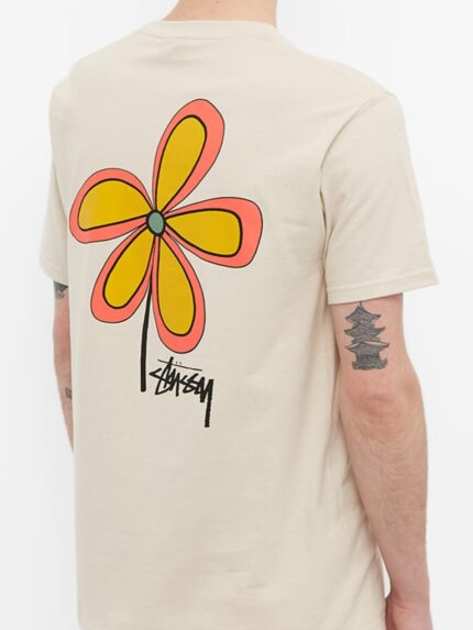 Stussy Five-leaf Flower Tee (KHAKI)