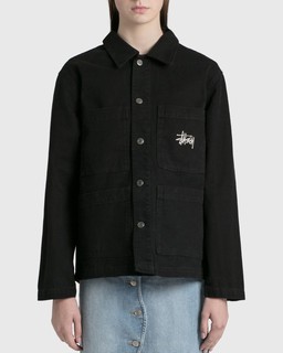 Stussy Canvas Chore Jacket (BLACK)