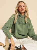 Stussy Coast Fleece Hoodie (GREEN)