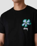 Stussy Five-leaf Flower Tee (BLACK)