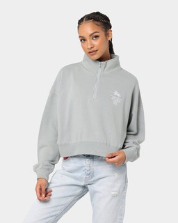 Stussy Women's Cities 1/4 Zip (GREY)