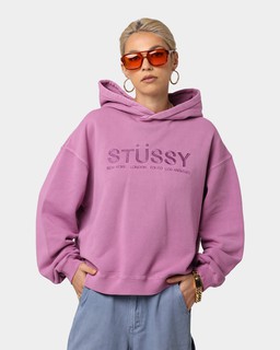 Stussy Coast Fleece Hoodie (PURPLE)