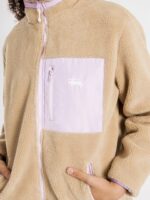 Stussy Southgate Sherpa Jacket (BROWN/PURPLE)