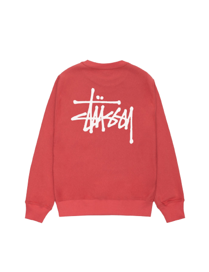 BASIC STÜSSY CREW RED