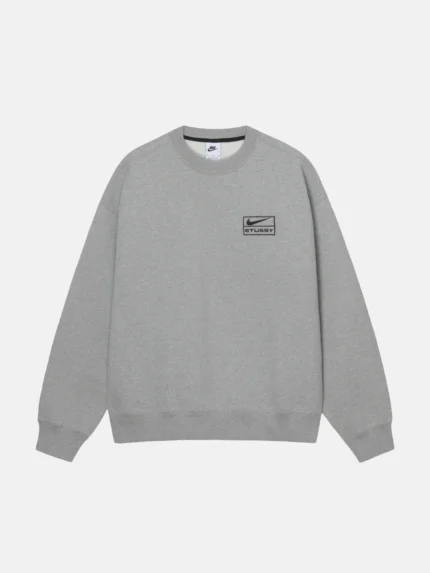 STÜSSY NIKE FLEECE CREW WHITE