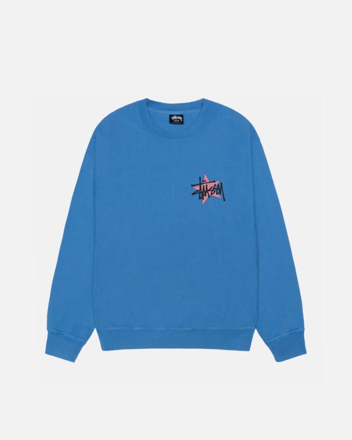 STÜSSY STAR CREW PIGMENT DYED