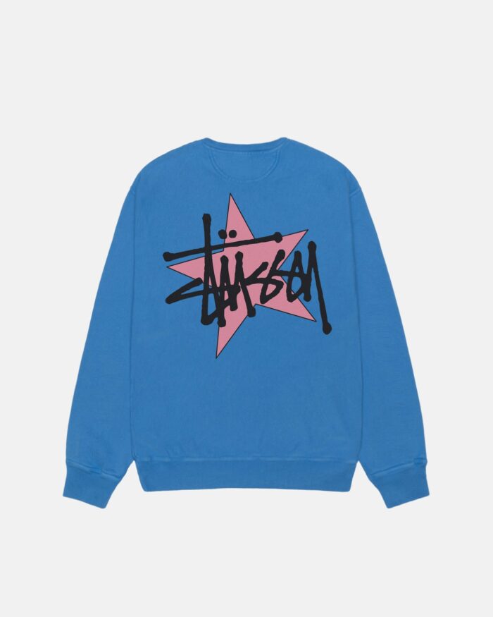 STÜSSY STAR CREW PIGMENT DYED