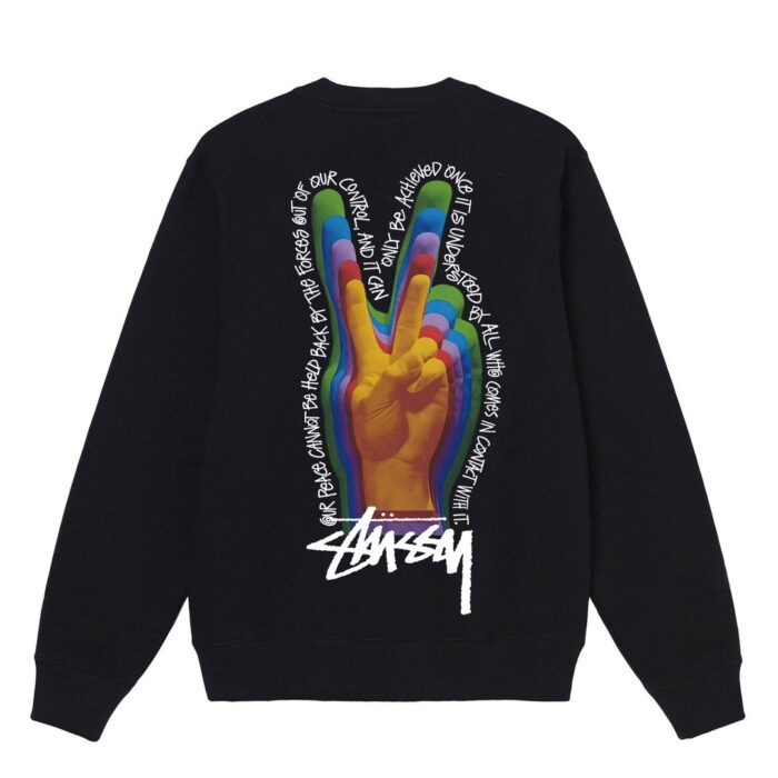 Stussy Peace Sign Crewneck